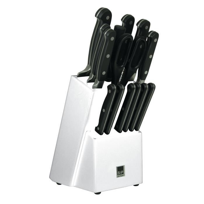 SP Bloc couteau Blade - 15 pièces - Blanc