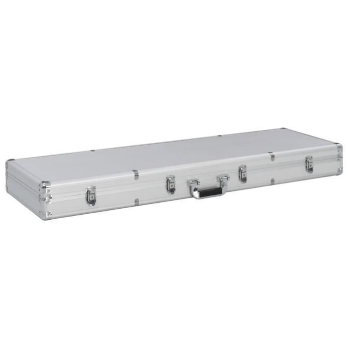 COSTWAY Mallette Fusil pour Arme Longue Valise Fusil en Aluminium Serrure /à Combinaison