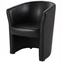 FAUTEUIL FAUTEUIL CABRIOLET EVER PVC NOIR FAUTEUIL FAUTEUIL CABRIOLET EVER PVC NOIR