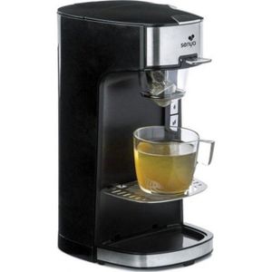 Senya machine à thé Tea Time, théière électrique compatible thé en vrac ou en sachet, avec infuseur amovible, Noire 1415 W Senya machine à thé Tea Time, théière électrique compatible thé en vrac ou en sachet, avec infuseur amovible, Noire 1415 W