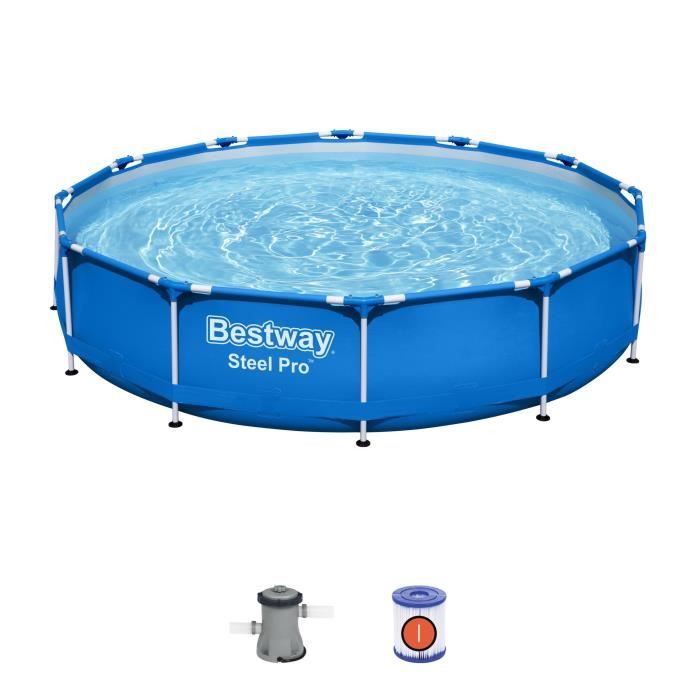 BESTWAY Piscine ronde tubulaire Ø3,66 x H0,76m