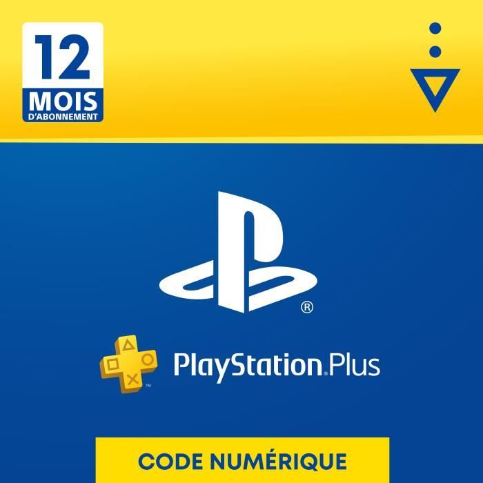 Abonnement 12 Mois au PlayStation Plus - Code de Téléchargement pour PS4