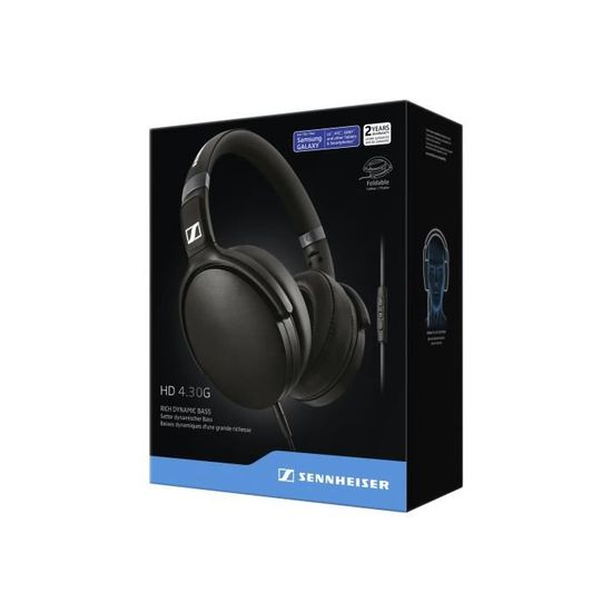 Sennheiser Hd 430g Casque Avec Micro Pleine Taille Jack 35mm