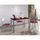 Table extensible rouge