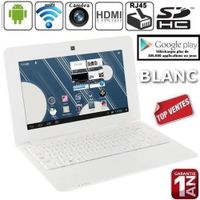 ORDINATEUR ENFANT Netbook Blanc Android 4 HDMI écr.10.1 (Wifi-SDHC) ORDINATEUR ENFANT Netbook Blanc Android 4 HDMI écr.10.1 (Wifi-SDHC)