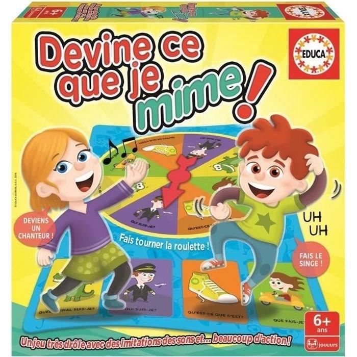 Educa Devine Ce Que Je Mime Achat Vente Jeu Société Plateau Cdiscount 