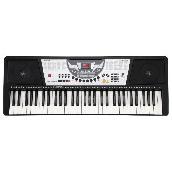McGrey RA-61 Rollpiano - Piano Pliable 61 Touches Silicone, Portable Avec Batterie, Haut-Parleur, MIDI-USB