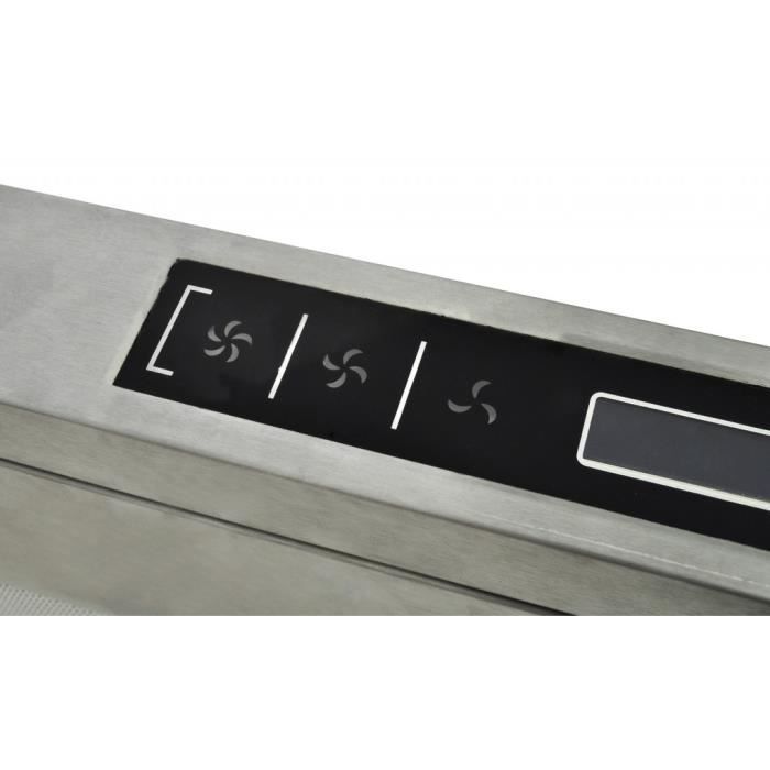 Hotte aspirante de cuisine pour ilot ultra Acier3