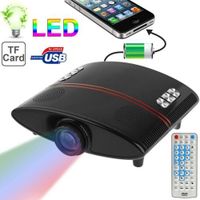 Vidéoprojecteur Mini-projecteur LED 480x320 pixels USB,AV,Micro-SD Vidéoprojecteur Mini-projecteur LED 480x320 pixels USB,AV,Micro-SD