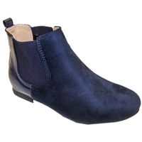 BOTTINE Bottine Femme talons plats bi-matières Simili P... BOTTINE Bottine Femme talons plats bi-matières Simili P...