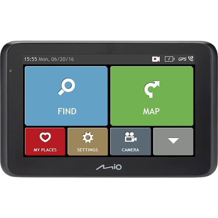 MOI MiVue Drive 50 LM GPS voiture - Caméra embarquée Full HD 130°- Aide à la conduite - GPS Intégré