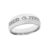 ALLIANCE - SOLITAIRE Bague Homme- Alliance Argent Fin 925-1000 Blanc To ALLIANCE - SOLITAIRE Bague Homme- Alliance Argent Fin 925-1000 Blanc To