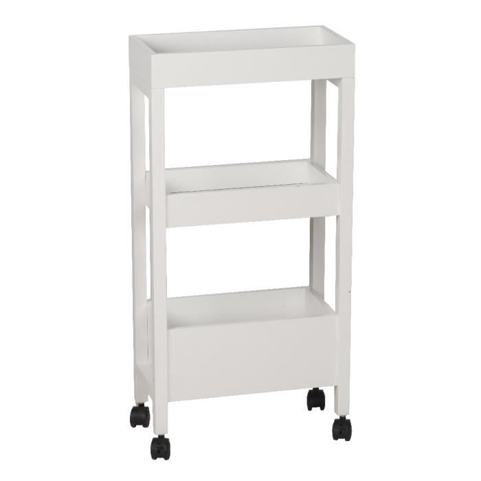 Îlot De Cuisine Mobile Avec Roulettes 120x50x92 Cm - Meuble Avec Tiroirs, étagères Et Compartiment Poubelle - Design Noir Et Bois