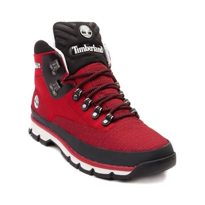 timberland homme rouge