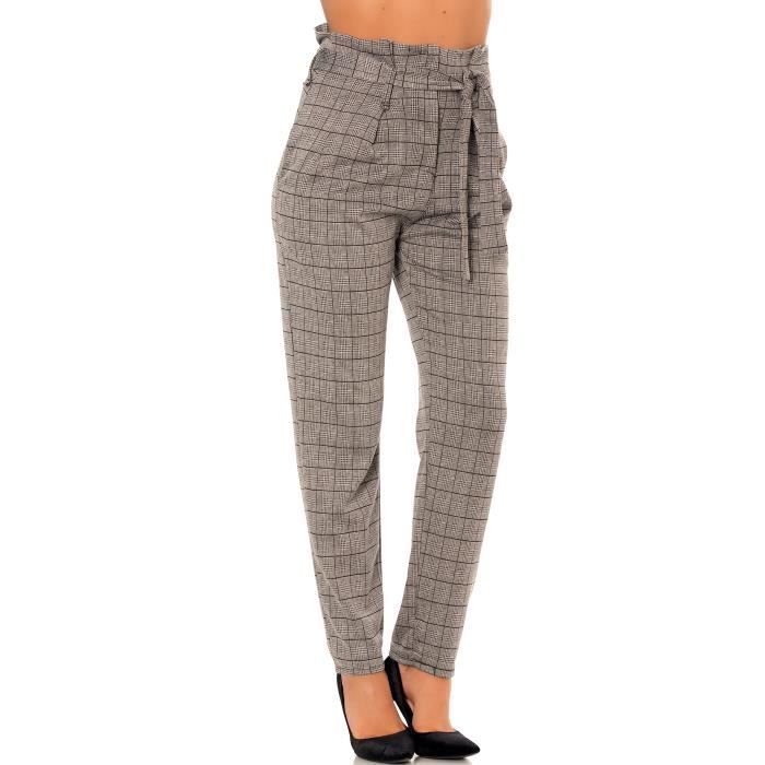 pantalon a carreau femme