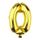 Ballon hélium géant 80 cm chiffre 0 or