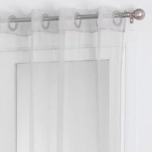 Voilage organza gris à oeillets - 140 x 240 cm - Achat / Vente ... Voilage organza gris à oeillets - 140 x 240 cm - Achat / Vente ...