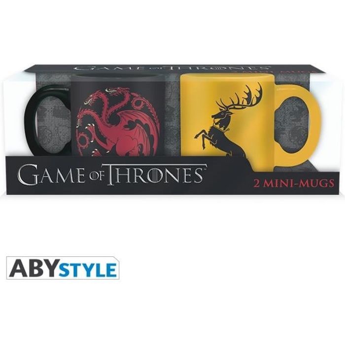Set de 2 mugs Game Of Thrones - 2 mugs à espresso - 110 ml - Targa. & Barath. - ABYstyle