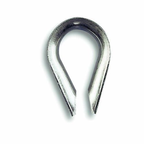 Lot de 2 Cosses-cŒur - Acier inoxydable - Pour câble Ø 4 mm