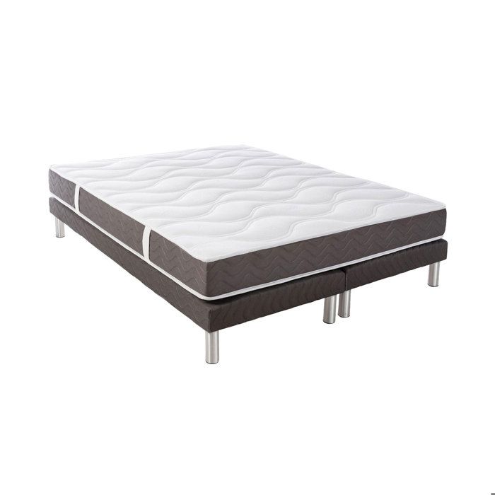 CONFORT DESIGN Ensemble matelas 160 x 200 + sommiers 2 x 80 x 200 - Latex - 18 cm - Très ferme - BARCELONA