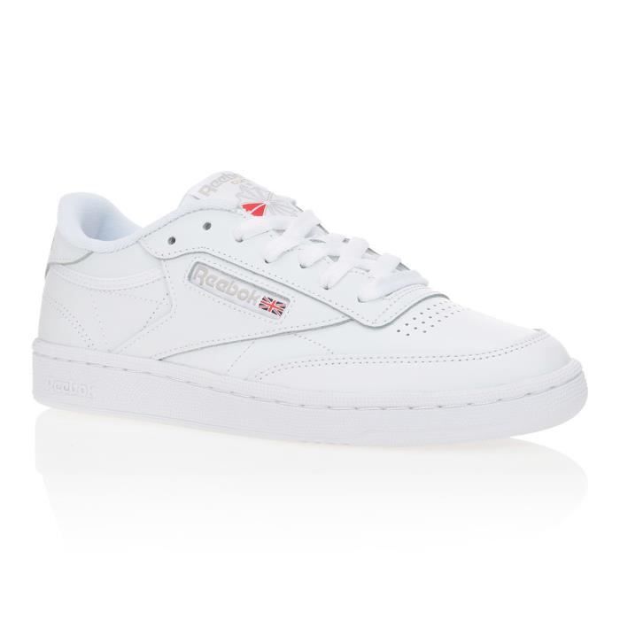 REEBOK Baskets Club C85 Cuir - Femme - Blanc