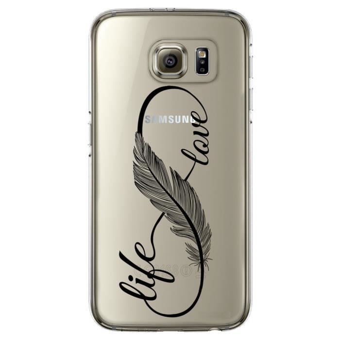 coque galaxy s6 plume coque galaxy s6 plume