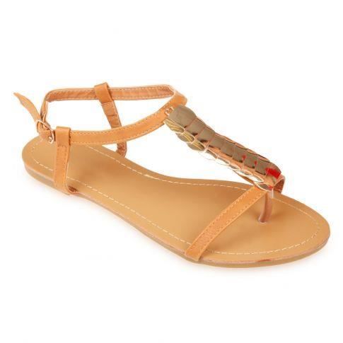 Sandale Camel Achat Marron Vente Nu Pieds Cléo cK1TlFJ