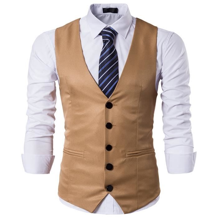 Vêtements, accessoires Hommes Gilet Slim-fit taille 58 noir