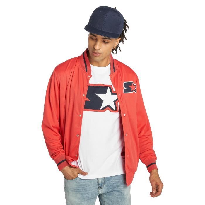 Achat amp; Rouge Starter Homme Jackson Teddy Manteaux Vestes 0zwwqpFE