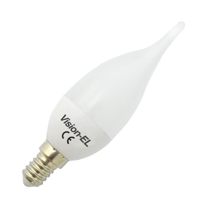 Ampoule 4w Claire Blanc Led Chaud E14 Flamme 8Pk0XNnwO