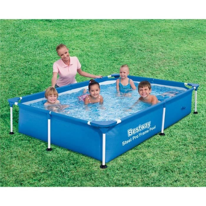 BESTWAY - Piscine Jr. rectangulaire 221x150x43 cm.