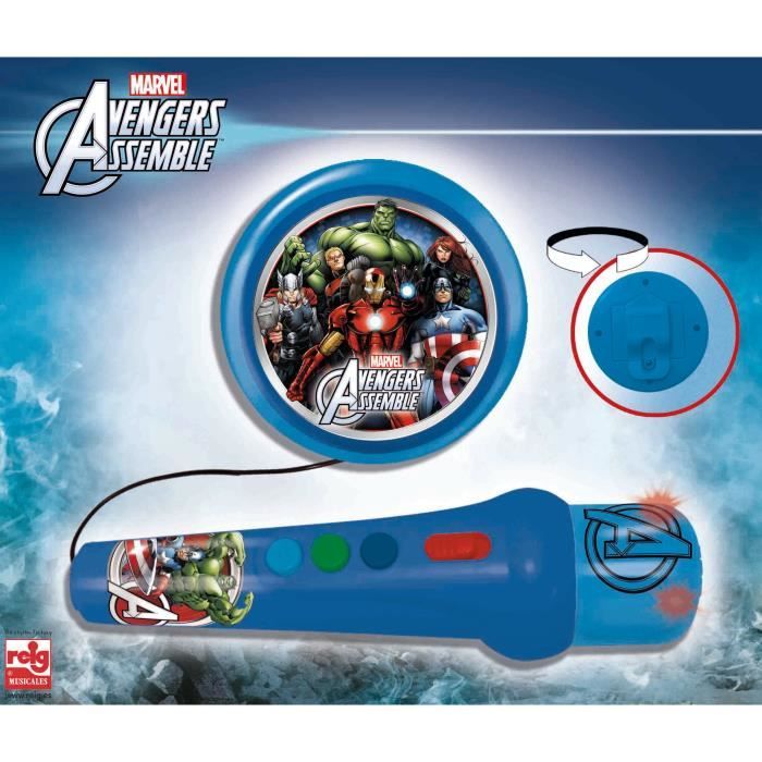 AVENGERS Micro A Main Avengers Avec Amplificateur Et Rhytmes