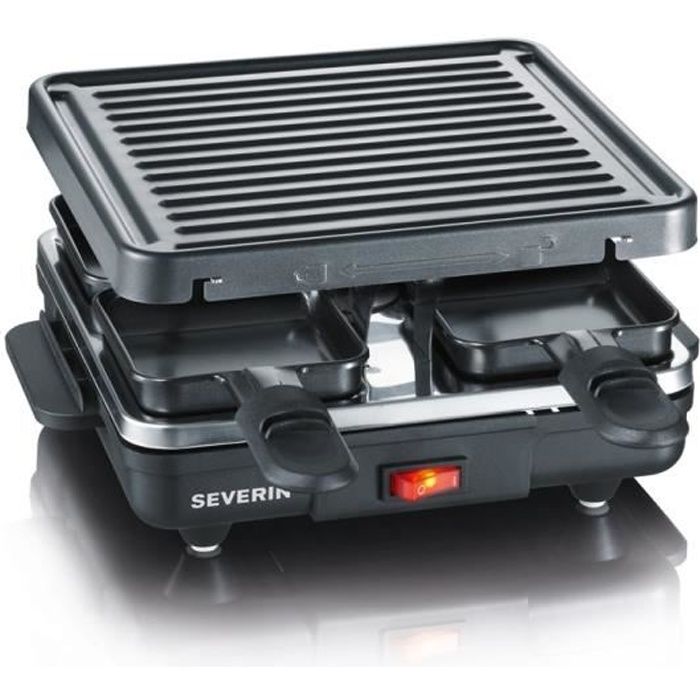 SEVERIN 2686 Appareil à raclette 4 personnes - Noir
