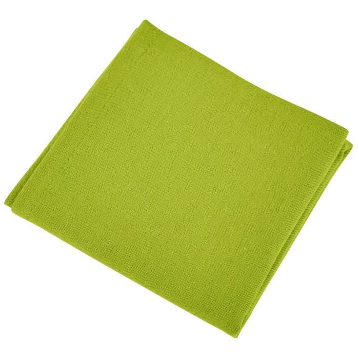 VENT DU SUD Lot de 12 serviettes de table YUCO - Vert olive
