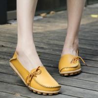 MOCASSIN IZTPSERG Mocassins en cuir femme Jaune MOCASSIN IZTPSERG Mocassins en cuir femme Jaune