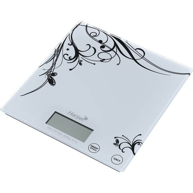 HARPER Pèse personne uni-couleur Pearl - Blanc