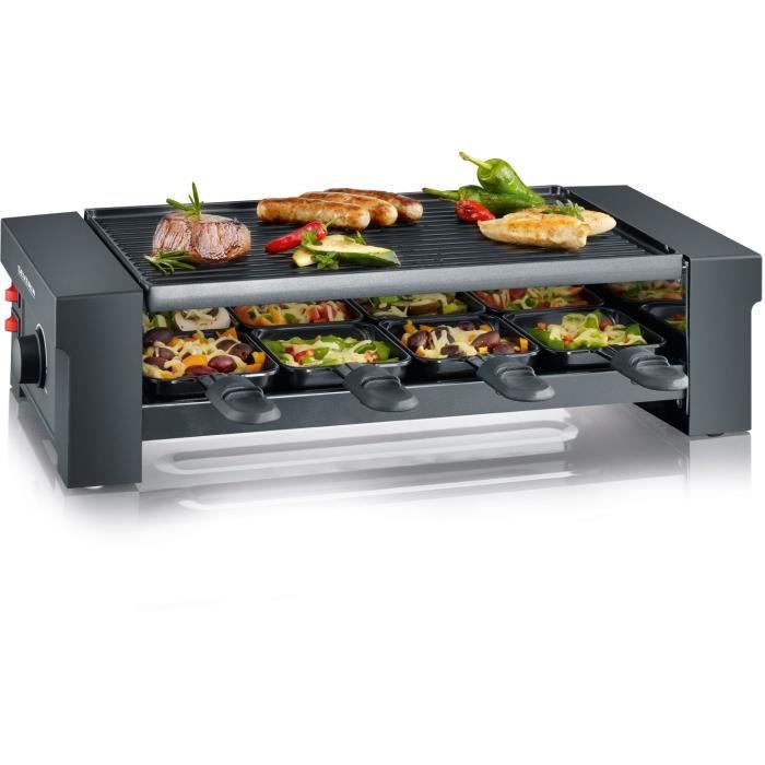 SEVERIN RG2687 Appareil à raclette 8 personnes - Noir