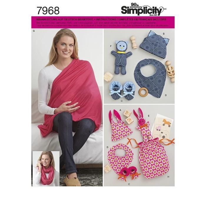Patron Simplicity 7968 Accessoires bébé O