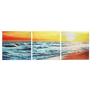 3pcs Bord De Mer Tableau Toile Peinture Moderne Décor Mural No