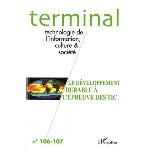 SCIENCES   MEDECINE Terminal T.106; t.107 ; le développement durabl