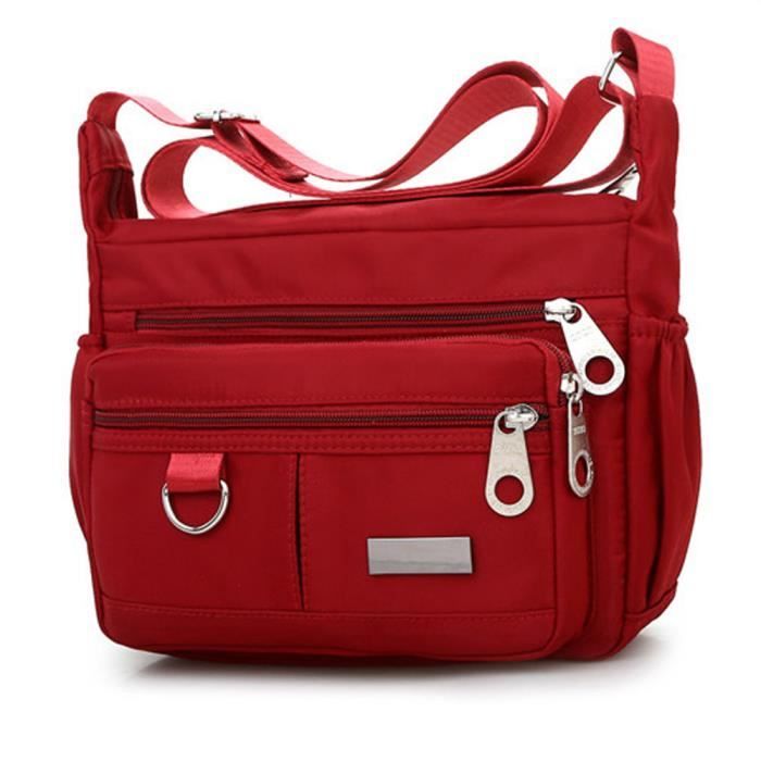 Main En À Diagonale Rougevin Bandoulière Sac Rouge MSpqzUVG