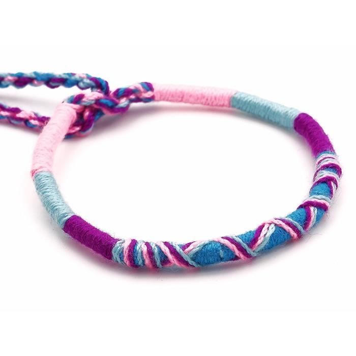 BRACELET , GOURMETTE Bracelet Brésilien de l\u0027Amitié Macramé Coton Frien