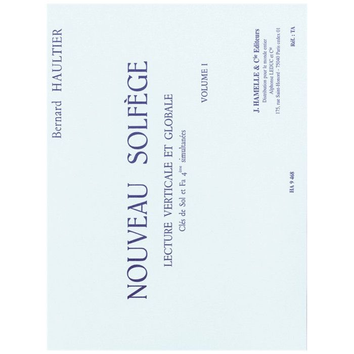 Methode Haultier Bernard Nouveau Solfege Vo - 