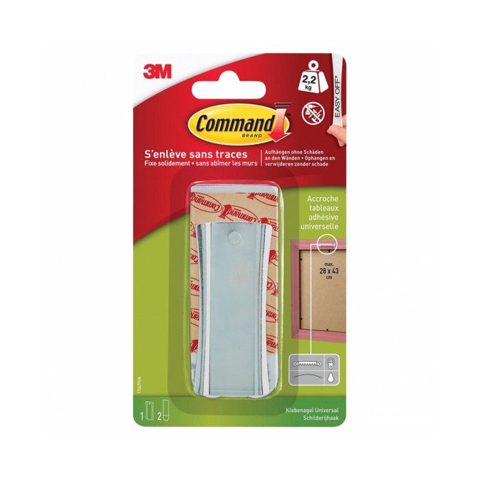 Accroches Cadre Command A Tete De Clou 2 Languettes 2 2kg Blanc 9