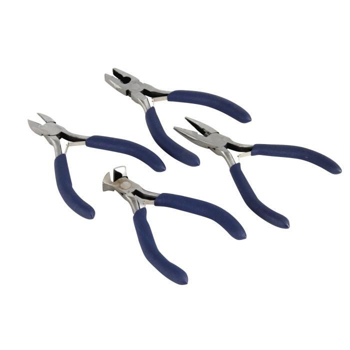 COGEX Lot de 4 mini pinces gainées