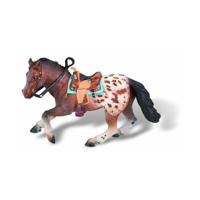 Cheval Appaloosa   EtalonFigurine peinte à la main.Dimension  14.50