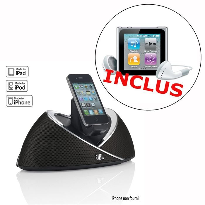 JBL OnBeat Noir + Apple iPod Nano 8 Go Silver   Achat / Vente STATION