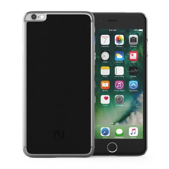 FOLLOW UP Coque Parisian Cover Iphone 6S plus - Serpent d'eau - Noir