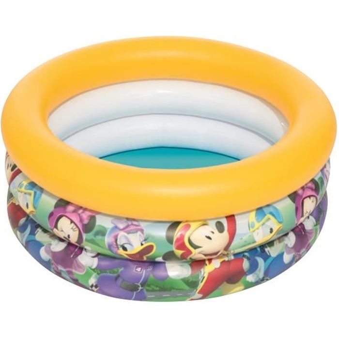 DISNEY MICKEY Roadster Racers Piscine pour bébés - 3 boudins - Ø 73 x 30 cm