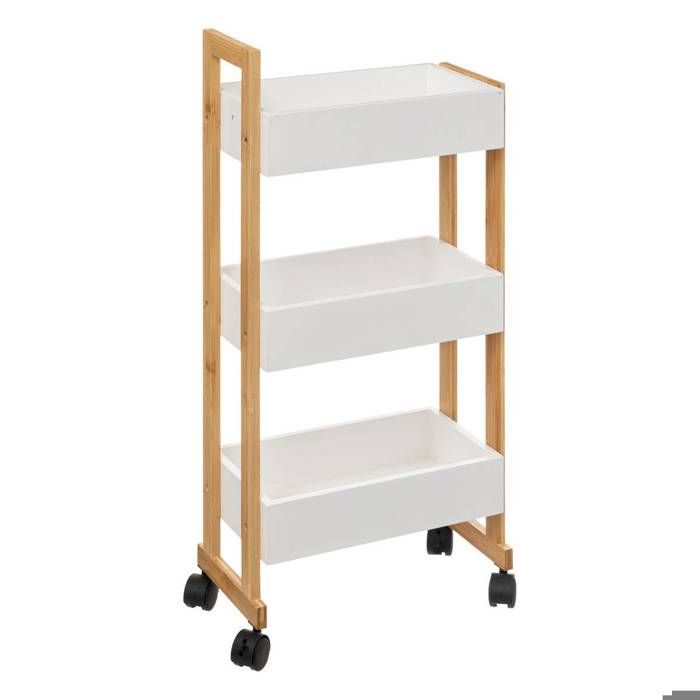 LEA Desserte bambou 3 étagères - L 38 cm